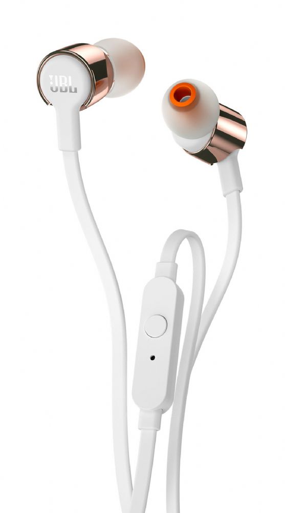 AURICULARES BOTÓN JBL TUNE 210 ORO ROSA